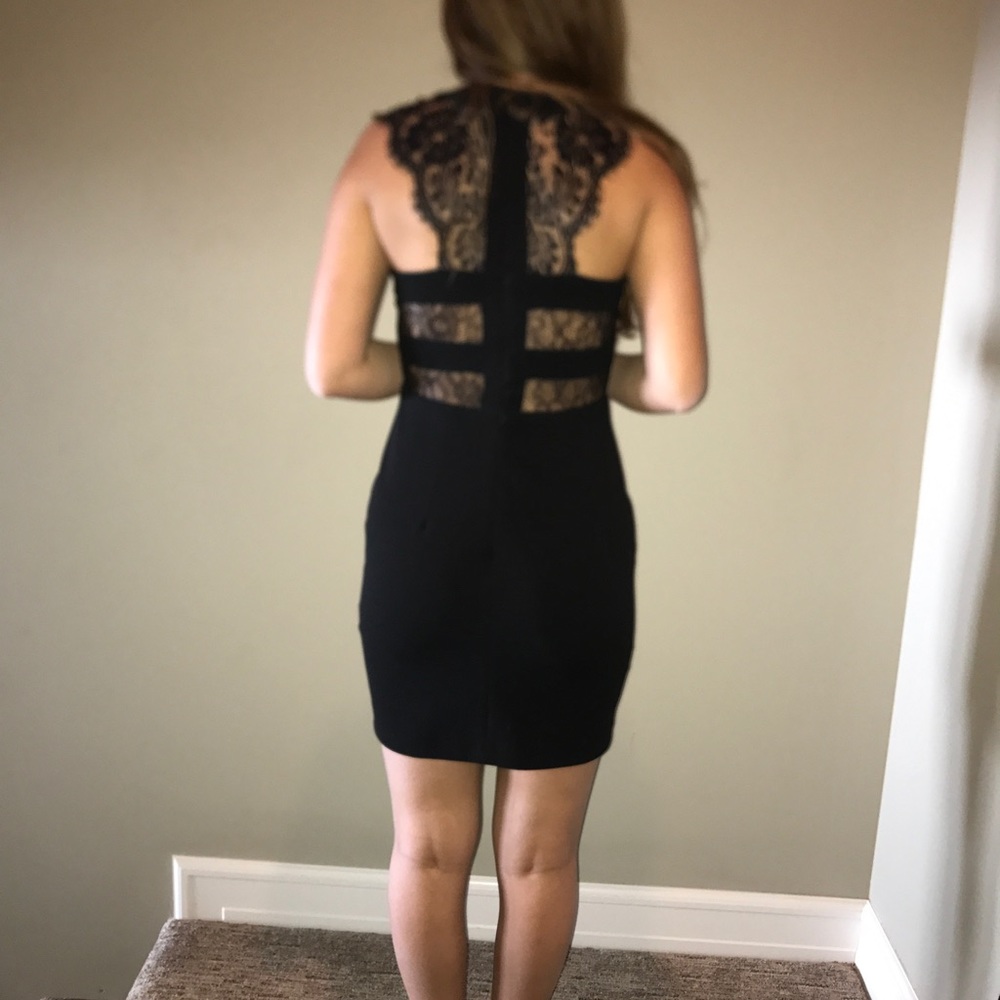 Black lace dress